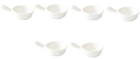 PRETYZOOM 6 Pièces Plat d'assaisonnement coquetier assiette service recipient sauce ramequin de condiments coquetier en céramique coquetier oeuf tasse à condiments Sushi Japon
