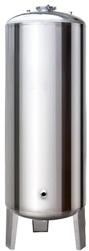 Vaso de expansión 60 100 160 200 250 300 L Tanque de presión para bomba de pozo/sistema de agua, kit de instalación de vejiga de tanque de presurizado de agua vertical/horizontal Acero inoxidable (Co