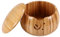 Ulsam Bamboo Yarn Bowl, Knitting Bowl Handmade Yarn Storage with Removable Lid, 15.5 * 9.5CM, Large Size Wool Keeper Holder Gift for Mother, Wife, Sister, Daughter
