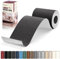 Cahomo Flicken Selbstklebend Stoff, Leinenstoff Patches Selbstklebend, 10x200 cm Leinen Reparatur Patches für Sofa, Autositze, Bootssitze, Bürostuhl, Vorhang - Schwarz Grau