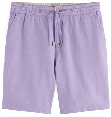 Scotch & Soda Herren Fave Bermuda Shorts, Bright Lavender, 33W
