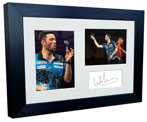 Kitbags & Lockers 30,5 x 20,3 cm, A4, signiert, Luke Cool Hand Humphries Darts, PDC WDF, Autogramm, Fotorahmen, Poster, Geschenk, dreifach