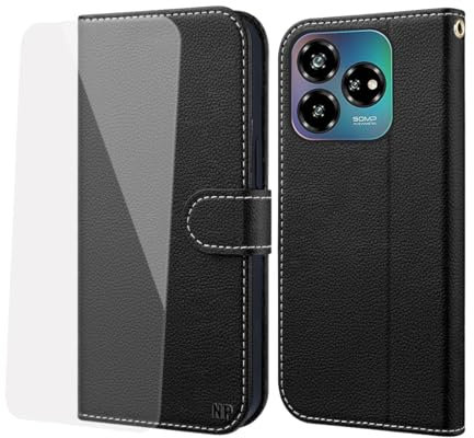 NP-Caser Cover per ZTE Blade V60 Vita/V60 Design/Axon 60 Lite - Flip Caso in PU Pelle Premium Portafoglio Custodia | Slot per Schede | Chiusura Magnetica per ZTE Blade V60 Vita
