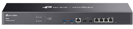 TP-Link Omada OC400 Hardware-Controller, Zentralisiertes Netzwerkmanagement für 1000 APs, 200 Switches, 100 Gateways, 2×10G SFP+ & 4×GE RJ45, Cloud & Multi-Site, Redundante Stromversorgung