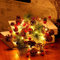 Weihnachtsgirlande String Lights, Xndryan 10FT 30 LED Weihnachtsbeleuchtung Weihnachts Tannenzapfen Lichterkette Batteriebetriebene Xmas Girlande Beleuchtet für Weihnachten Urlaub Deko