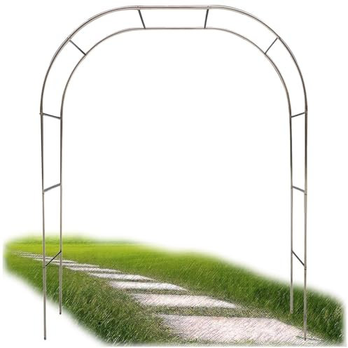 DMMFTERL Arche de Jardin en Métal Robuste Tonnelle de Jardin en Acier Inoxydable Tonnelle de Pergola en métal Tonnelle de Rose Robuste pour Les Plantes Grimpantes Roses Support Archway (Tai