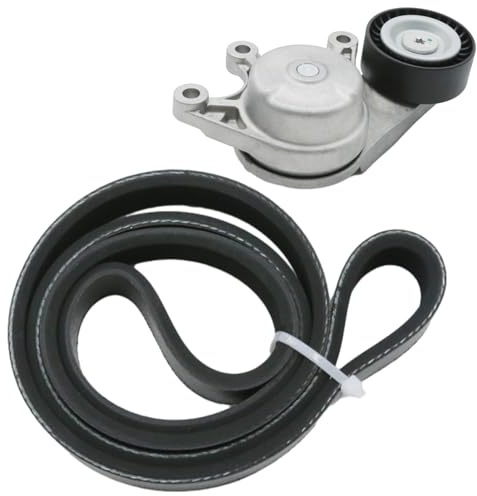 Saihisday 11287618848 Drive Belt Tensioner and Ribbed V-Belt kit, Replacement for BMW 228i 2014-2016 Replacement for BMW X3 2013-2017, Replaces 11287618848