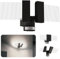 SSC-LUXon LINTO LED Strahler mit Bewegungsmelder Außen transparente Doppelflügel schwarz Außenlampe Wand Licht Spotlight Außenleuchte Hauswand Leuchte IP54 wetterfest 230V