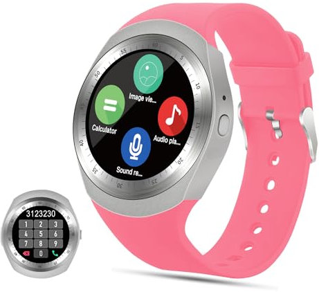 Tipmant Smartwatch, Fitnessuhr mit Schrittzähler Touchscreen SIM-Karte Slot Fitness Tracker Fitness Uhr für Samsung Huawei Xiaomi Redmi LG Android Telefon Smart Watch für Damen Herren Kinder