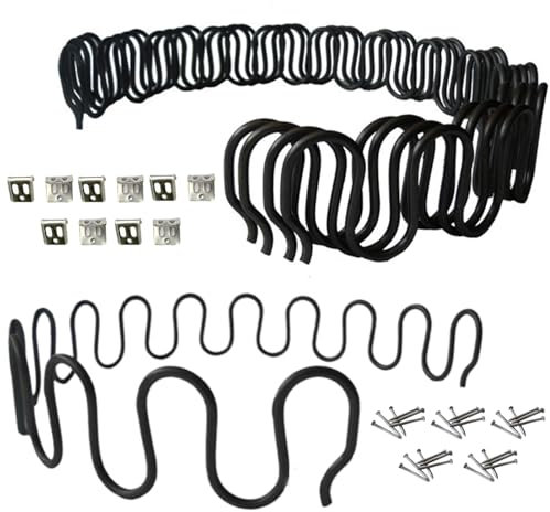 5pcs Couch Feder Reparaturkit 22 Bogenfeder Stahl Couch Reparaturkit Elastic Couch SAFGING AUSGABE MIT BENT-BACK FINDEN FINDEN FÜR SOFA APPREPONDION, COUCH KUSSCHABE HINWEISE