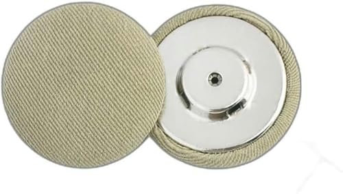 17 mm, 19 mm, 25 mm, Baseballkappenknopf, Schirmmützenoberteil, Ersatzreparatur, Jeanshemd, Nähreparatur, schwarz-weiß, Sonnenhutoberteil, Dekoration, nahtloser Stoff, nagelfreier runder Stoff, 1