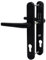 SHIELD HARDWARE uPVC Door Handle 92mm PZ Sprung Pair for PVC and Composite Doors Black 210mm Fixing Centres