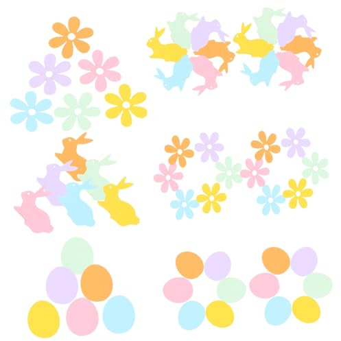VILLCASE Ostern Themen Dekorative Konfetti 100pcs Poers Party Poers Für Ostern Dekorationen