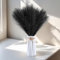Probuk Herbe de la Pampa Séchée Décoration 30 Pièces Noir Artificielle pour Décoration Intérieure Maison