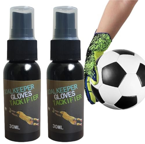 Cutiolly Torwarthandschuh Grip Spray, Fußball Handschuhe Pflege-System, Torwarthandschuhkleber, Goalkeeper Torwarthandschuhkleber, Torwart Training Zubehör (2)