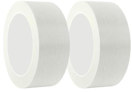 Qrity 2 Nastro in Carta per Mascheratura, 40mm x 50m, Nastro di Carta, per Imbianchino, Mascheratura, Bianco