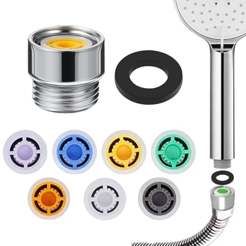 Riduttore Flusso Acqua Rubinetto, Riduttore Docciad'Acqua, Rubinetto Limitatori di Flusso, Aeratore Rubinetto Filtri Set, Filtro Risparmio Acqua per Soffione Doccia Set, 4L/5L/6L/7L/8L/9L/10L/ 2L