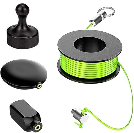Magnet Kabelzieher, Magnetkabel Abzieherführungssystem, Magnetischer Drahtzieher, Effektive Kabeleinziehhilfe für Verschiedene Oberflächen und Rohre (A)