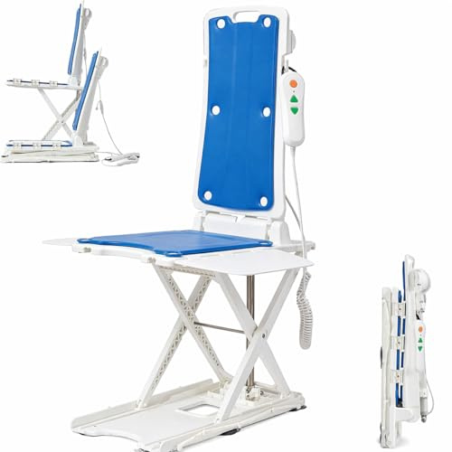 300lb Electric Lift and Stand Assist Chair, 20 Seat Raiser for Elderly & Patient Mobility | 29lb Lightweight Portable Patient Hoist for Home Use & Carers