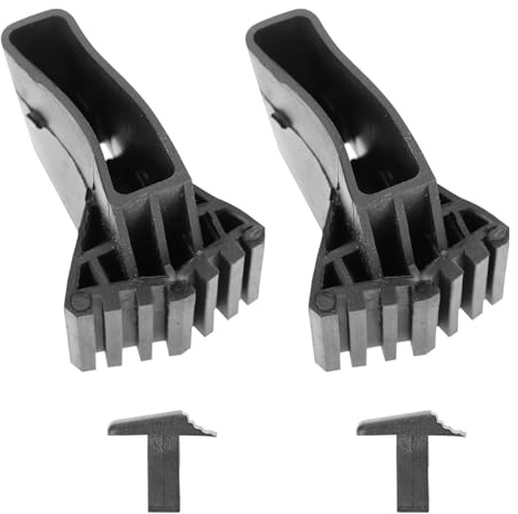 COLLBATH Non-Slip Ladder Feet Covers Anti-Skid Pads for Telescoping and Folding Ladders Floor Protectors for Tile Carpet and Black