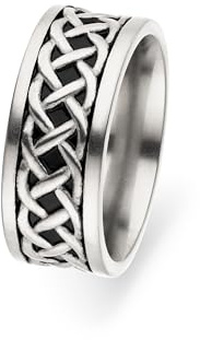 s.Oliver Ring für Herren - Silber - Gr. 66 - Edelstahl gebürstet - wasserfest & hautfreundlich