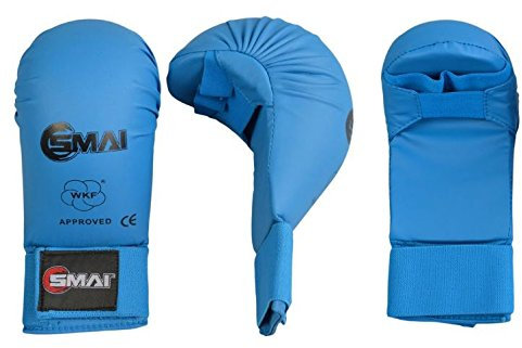 S.B.J - Sportland SMAI WKF Karate Handschutz blau Gr. M