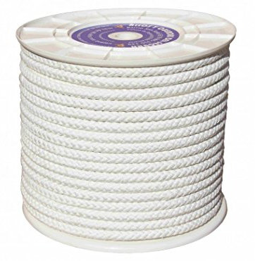 Hilos Y Cuerdas Del Segura 5106080100 - Nylon trenz. mate.t/driza 8 mm 100 mts blanco