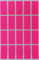 Etiketten Neon Pink 40 mm x 19 mm Sticker - 4 cm x 1,9 cm viereckige Aufkleber 300 Stück von Royal Green