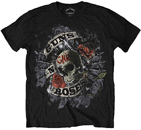 Guns N Roses Official Firepower Black T-Shirt Axl Rose Slash Duff McKagan