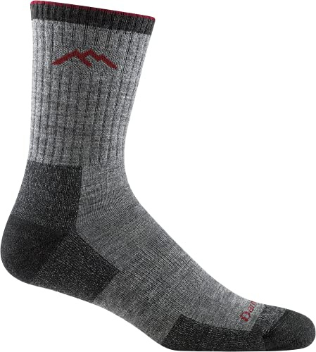 Darn Tough, Hiker (Style #1466), Merino Wool, Micro Crew, Midweight, Men’s Cushioned Hiking Socks - Charcoal Extra Large