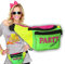 NET TOYS Stylische 80er Jahre Bauchtasche für Männer & Frauen - Schrilles Unisex-Kostüm-Zubehör Hüfttasche 90er neon - Perfekt geeignet für 80er-Party & Fasching