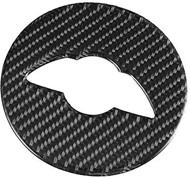 Mini Clubman Zubehör,Tbest Auto Lenkradabdeckung Trim,Lenkradbezug Verkleidung,Carbon Lenkrad Dekoration Verkleidung Auto Lenkradbezug Dekor Emblem Ersatz Für F55 F56 F60