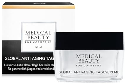 Global Anti-Aging Tagescreme mit Hyaluron – Straffende Premium-Intensivpflege mit Express-Lifting-Effekt – Für sichtbar effektive Faltenglättung bei anspruchsvoller Haut – 50 ml – MEDICAL BEAUTY®