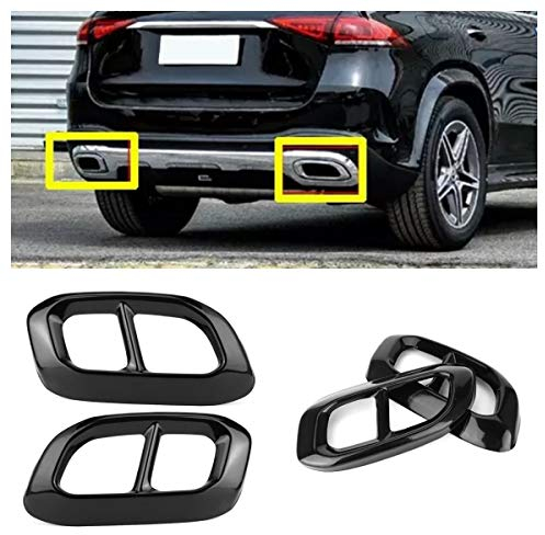FFZ Parts Schwarze Auspuff Blende Rahmen Abdeckung Passend für GLC GLE GLS V8 Look