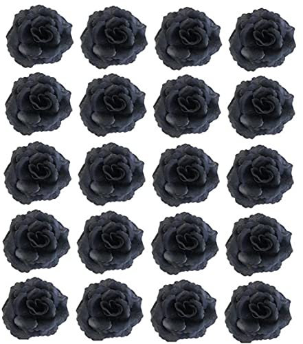 TOSSPER 20pcs Köpfe Der Künstlichen Blume Gefälschte Rosenblätter Seidenblumen Für Hochzeit Hut Kleidung Album-Partei-Dekoration