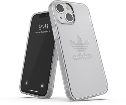 adidas Originals Compatible with iPhone 13 Mini Case, 5.4 inches, Drop Tested Cases, Shockproof Raised Edges, Premium Protective Clear Snap Case Cover, Transparent