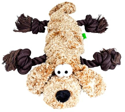 Scarlaroo Scrunchy Rope Dog Toy - For Medium and Large Dogs | Soft Interactive Dog Toy with Sliding Rope Legs