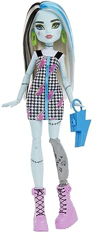 Monster High Frankie-Puppe verfügt über mehr als 10 flexible Gelenke für Mädchen ab 4 Jahren