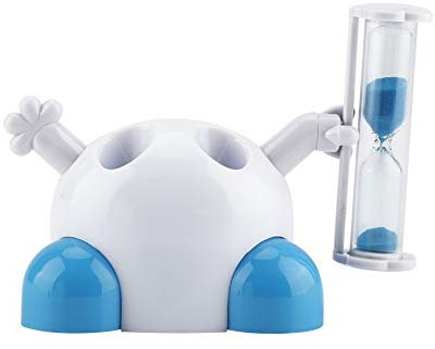 Temporizadores De Cepillado De Dientes Para Niños Y Adolescentes, Reloj De Arena Dental De 3 Minutos Para Niños, Soporte Para Cepillo De Dientes Con Temporizador De Cuenta Regresiva(Bule)
