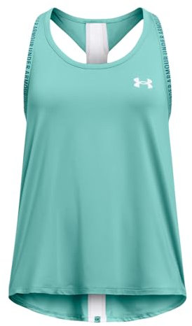 Under Armour Mädchen Knockout Tank, (482) radial türkis/weiß, L