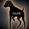 LEON FOLIEN Led Labrador Hund Deko-Leuchte Nachtlicht Lampe mit Name DOG Schlummerlicht Lasergravur aus MDF Holz Geschenk Wandschild Deko Lampe - Schäferhund