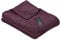 Ibena Kuscheldecke Olbia 150x200 cm - flauschig, warm & waschbar, Fleecedecke lila einfarbig