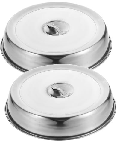 Alipis Cúpula De Fusión De Plancha Cubierta Humeante Tapa De Platos Llanos Cubierta De Bistec Cubierta De Mantequilla Para Pastel Queso Cubierta De La Bandeja Espesar Acero Inoxidable 28c