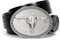 SANSTHS Western Cowboy Gürtel für Herren Damen, Western Leder Gürtel Bull Buckle Belt Geprägter Ledergürtel für Jeans, Schwarz/Lange Bullenschnalle