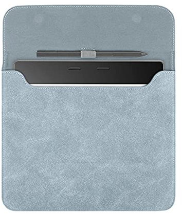 Youngme Housse en daim pour liseuse Kobo Elipsa 2E 10,3 (version 2023), étui de protection portable hydrofuge avec passant pour stylo et fermeture magnétique (bleu)