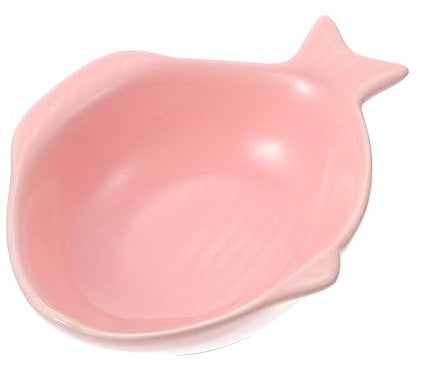 Hoement Ciotola Snack Ceramica Forma Di Pesce Piccola e Colorata Per Salse e Snack Decorazione Da Tavola Per Cucina e Feste