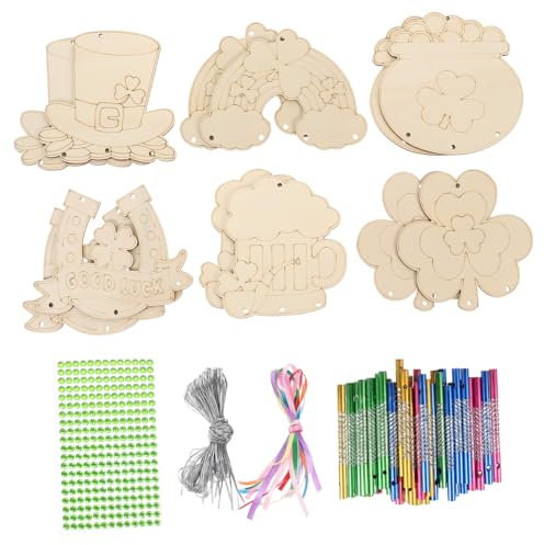 HAWILLOSCH 1set Fai Te Campane Eoliche Legno Kit Per Decorazioni Giardino e Casa Per Attività Artigianali e Creatività