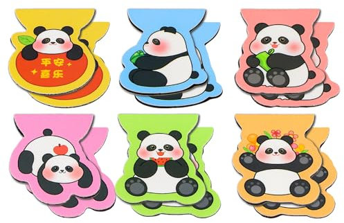 12 Stück Magnetisch Lesezeichen, Wasserdicht Magnetische Buchmarkierungen, Bookmark Für Bücher, Süsse Panda Lesezeichen-Clips Starke Adsorption, Markierungen Clip für Lehrer, Studenten, Buchliebhaber