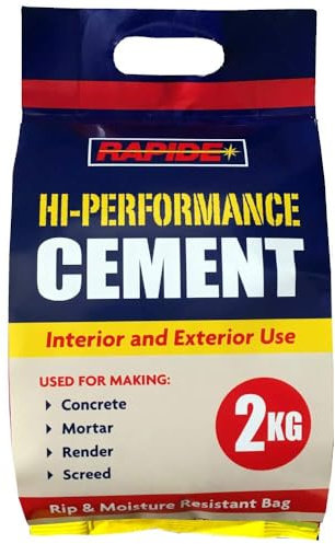 Hi-Performance Cement Ready Mixed Concrete Quick Set Mortar Bag 2kg (Hi-Performance Cement, 1 Bag)