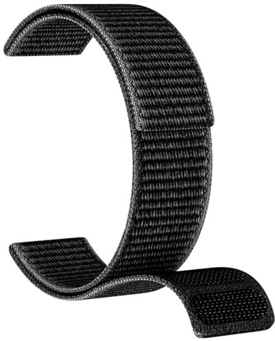 MYSNBKN Nylonarmband mit Haken und Schlaufe für Fenix 8 47mm/Fenix 7 Pro/Fenix 7/Fenix 6/Fenix 6 Pro/Fenix 5/Fenix 5 Plus, 22MM Quick Dry Ultralight Sportarmband für Forerunner 965/955/945/935